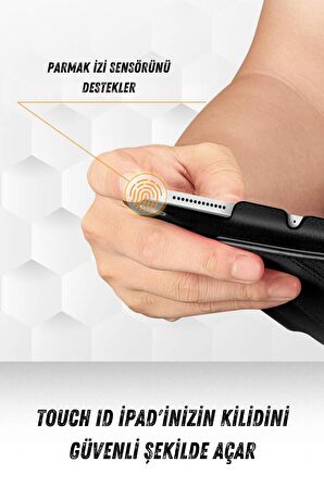 Qpen iPad 3 9.7 inç Uyumlu 360° Tablet Deri Kılıf