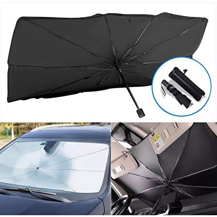 AEM  Araç ön cam güneşliği gölgeliği katlanabilir şemsiyeli model 125 x 65