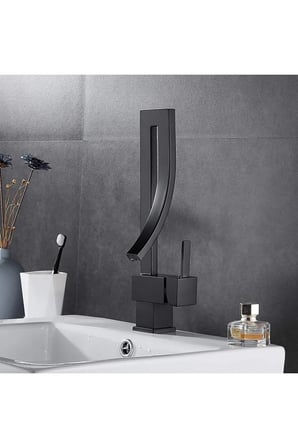 Banyo Lavabo Bataryası Mat Siyah Özel Tasarım Tarz Yeni Ürün 7 Yıl Garantili Ithal