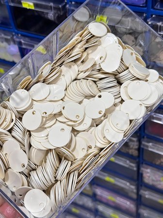 20 mm (2 cm) Pul Çanta, Supla, Patik Pulu 25 gr 62 Krem