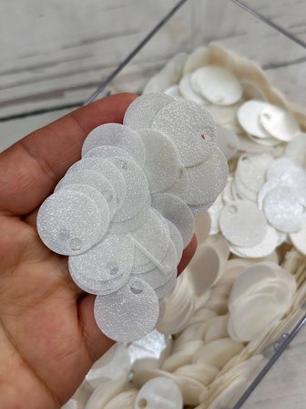 20 mm (2 cm) Gofrajlı Pul Çanta, Supla, Patik Pulu 25 gr 7 Gofrajlı inci Beyazı
