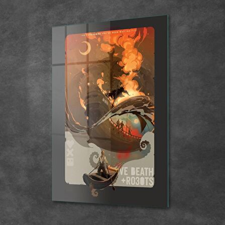 Decovetro Cam Tablo Love Death Robots Bad Travelling Poster