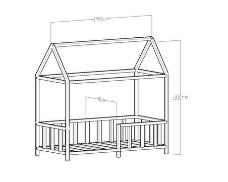Giyayo Wood's Kayra Montessori Yatak Çam 90*190