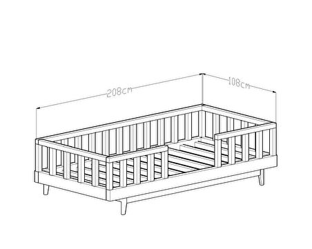 Giyayo Wood's Casper Montessori Yatak Beyaz 100*200