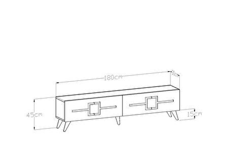 Givayo Oregon Tv Ünitesi Ceviz
