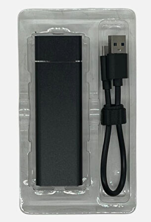 TAŞINABİLİR M2 SATA SSD KUTUSU METAL (ÇİFT TIRNAKLI NGFF) USB 3.0 GÜMÜŞ RENK