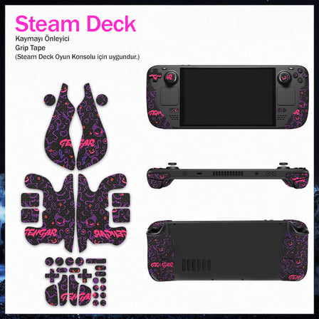 Steam Deck Kaymaz Bant Çıkartma Tape Koruyucu Kavrama Bandı Yükseltme Kiti SD-05