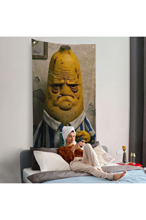 Sigara İçen Muz Duvar Örtüsü-7867