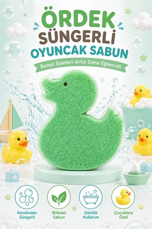 Dermolive Süngerli Oyuncak Bitkisel Banyo Sabunu Ördek 120 g