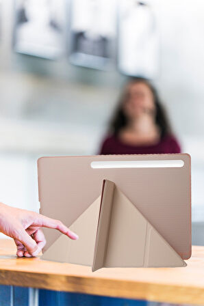 Galaxy Tab S9 Ultra 14.6 İnç Uyumlu Fuchsia Kalemlikli  Tablet Kılıfı