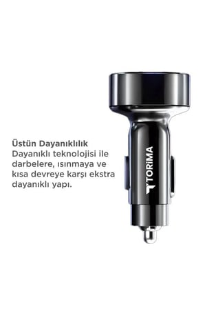 Premium Mobil Enerji Yolculuk Eşyası Güç Ünitesi Hızlı Araç Şarj Cihazı Usb Type-C 66W G19