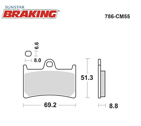 SİNTERLİ ÖN FREN BALATASI / YAMAHA / YZF R7 / 700cc / ÖN İKİ TAKIM KULLANIR / 2022-2023