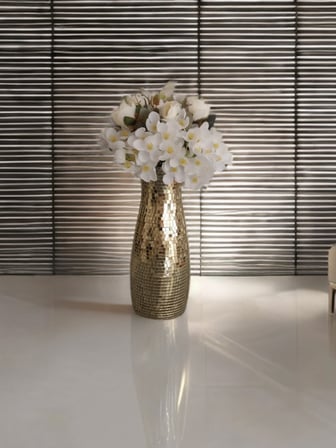 IŞILTI HOME DESIGN AYNALI CAM VAZO AÇIK GOLD 