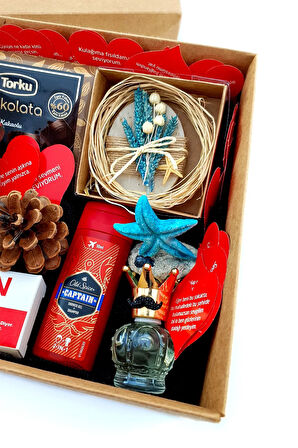 Şık Kraft Kutuda Sevgiliye Hediye Doğum Günü Romantik Yıldönümü Hediyesi 1kraft3box9