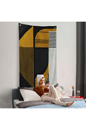 Geometrik Soyut Duvar Örtüsü-7871