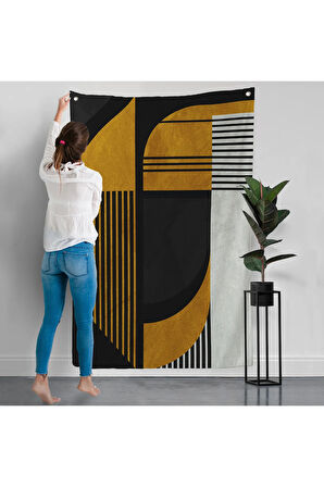 Geometrik Soyut Duvar Örtüsü-7871