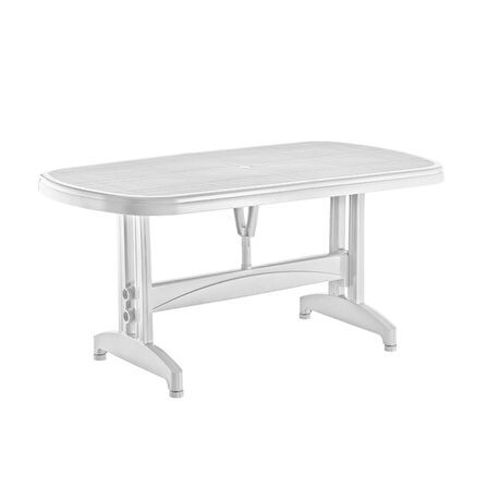 Omnipazar IRK-HM100 Oval Köşe Plastik Dikdörtgen Masa 90x150 cm