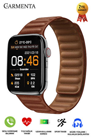 X8 Ultra Akıllı Saat Elite Serisi -2.0 Inç Ios Ve Android Uyumlu Arama Yapan Akıllı Saat