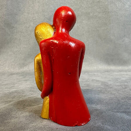 Uretti - Hülya 6683 El Yapımı Dekoratif Sarılmış Çift Biblo