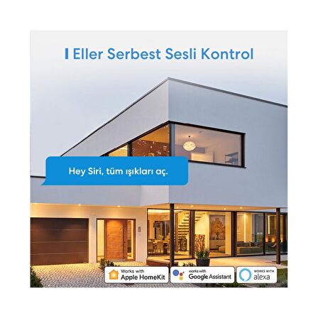 Meross Akıllı Anahtar Tuşlu Çift Yön MSS550X