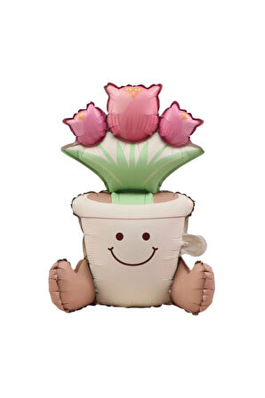 GÜLEN YÜZ SEVİMLİ KAKTÜS FOLYO BALON