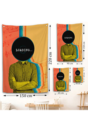 Pop Art Loading Duvar Örtüsü-7876