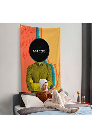 Pop Art Loading Duvar Örtüsü-7876