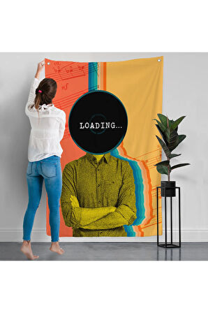Pop Art Loading Duvar Örtüsü-7876
