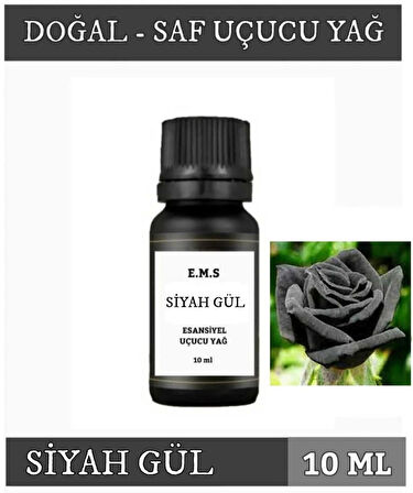 SİYAH GÜL Uçucu Yağ Buhurdanlık Esansı Oda Kokusu DİFÜZÖR Uçucu Esansiyel Yağ Buhur Yağı 10 ML SİYAH GÜL YAĞI.