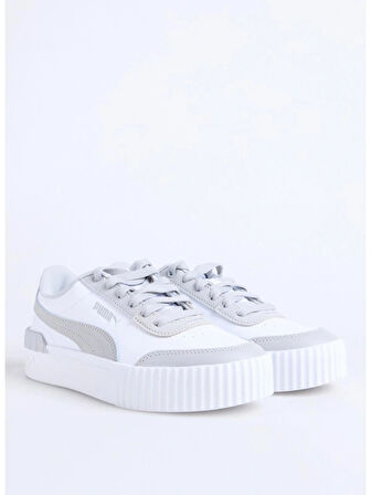 Puma 37303119 Carina Lift Puma White-Har Beyaz - Gri Kadın Lifestyle Ayakkabı