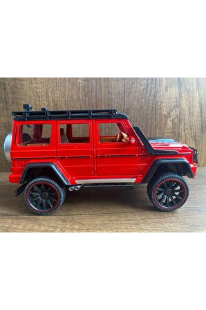 MERCEDES G65 METAL ARABA SESLİ IŞIKLI KAPILARI AÇILIR SÜSPANSİYONLU  MERCEDES JİP ARABA