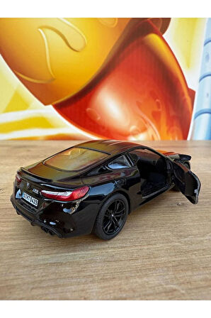 Bmw M8 Diecast Metal 1:;34 Ölcek Araba BMW M8 Coupe Diecast Metal Çekbırak Araba Açılan Kapılar