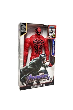 AVENGERS Venom Işıklı Sesli Aksiyon Figür Oyuncak kırmızı VENOM FİGÜR SPİDERMAN VENOM KARAKTERİ