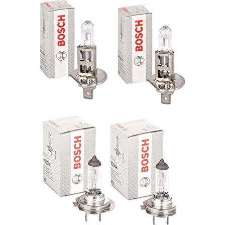 Bosch Audi A3 Uzun Kısa Far Ampul Takımı H1-H7 2002-2019