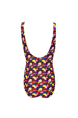 Örgü Desenli Kuşgözü Detaylı Kız Çocuk Mayo By Nessi Byrd