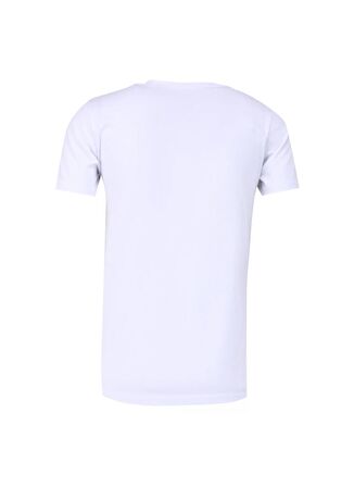 Ko Samui Bisiklet Yaka Baskılı Beyaz Erkek T-Shirt KMTT S242 WAIT_SNAPSHOT REGULAR FIT