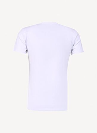 Ko Samui Bisiklet Yaka Baskılı Beyaz Erkek T-Shirt KMTT S259 SAIL_GRAPHIC REGULAR FIT