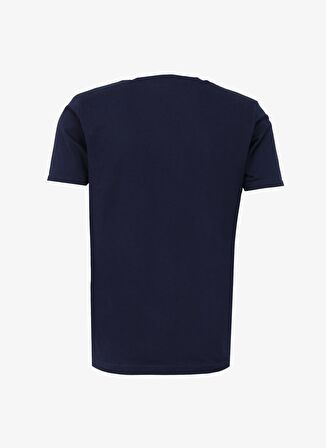 Ko Samui Bisiklet Yaka Baskılı Lacivert Erkek T-Shirt KMTR S223 OUTSIDERS_CRAFT&CO REGULA