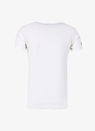 Ko Samui Bisiklet Yaka Baskılı Krem Erkek T-Shirt KMTT S236 REOLLIE_REFLECTOR REGULAR