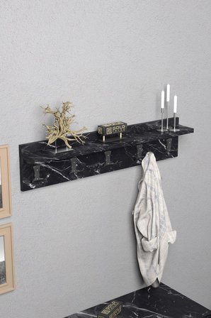 Reyo Falez Askılık Duvar Elbise Askılığı Portmanto 80 Cm Bendir