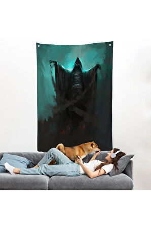 Gizemli Karanlık Ruh Yükseliyor Duvar Örtüsü-7884