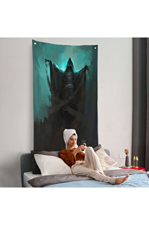 Gizemli Karanlık Ruh Yükseliyor Duvar Örtüsü-7884