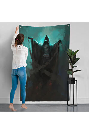 Gizemli Karanlık Ruh Yükseliyor Duvar Örtüsü-7884