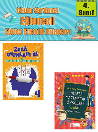 Ata 4.Sınıf Okula Yardımcı Zeka Oyunları ile Derslerimi Öğreniyorum- Neşeli Matematik Öyküleri