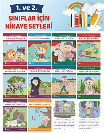 1.ve 2.Sınıflar İçin Okumayı Sevdiren Keloğlan Masalları (16 sayfa)
