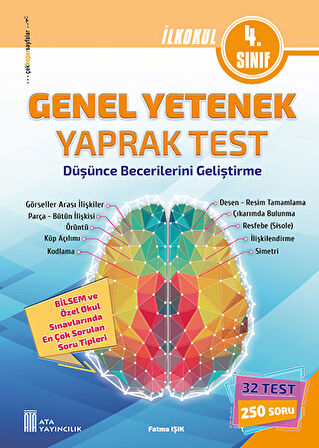 Ata 4.Sınıf Okula Yardımcı Dikkat Ve Zeka Gelişimi - Genel Yetenek Yaprak Test