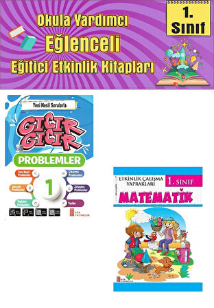 1.Sınıf Yeni Nesil Sorularla Gıcır Gıcır Problem + Matematik Etkinlik Çalışma Yaprakları