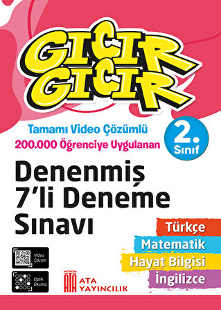 2.Sınıf Yeni Nesil Türkçe+Math Max Soru Bankası+Gıcır Gıcır Denenmiş 7 li Deneme+Şifreli Problemler
