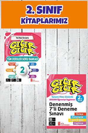 2.Sınıf Gıcır Gıcır Tüm Dersler Soru Bankası + 7 li Denenmiş Deneme
