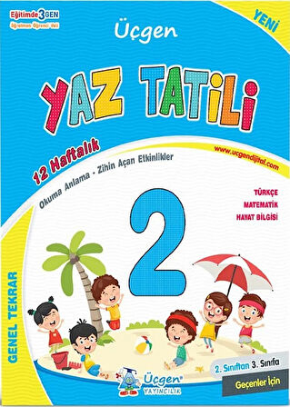 Üçgen 2.Sınıftan 3.Sınıfa Geçenler İçin Yaz Tatil Seti